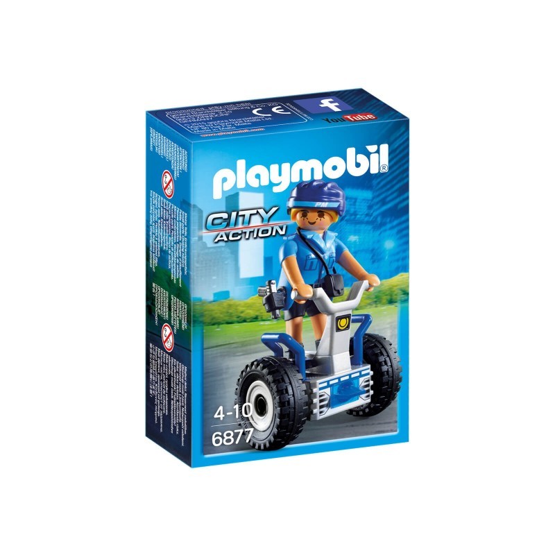 Playmobil city action γυναίκα αστυνομικός με balance racer 6877