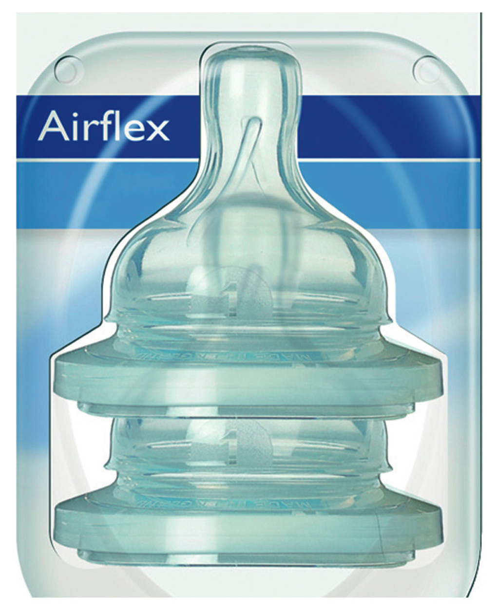 Avent θηλή σιλικόνης airflex 1 οπή 0m+. 2 τμχ - Philips Avent