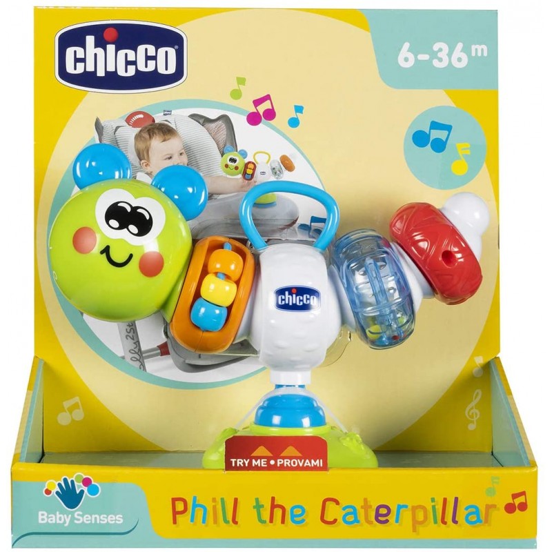 Chicco phil the caterpillar η κάμπια για κάθισμα φαγητού y02-10036-00 - Chicco