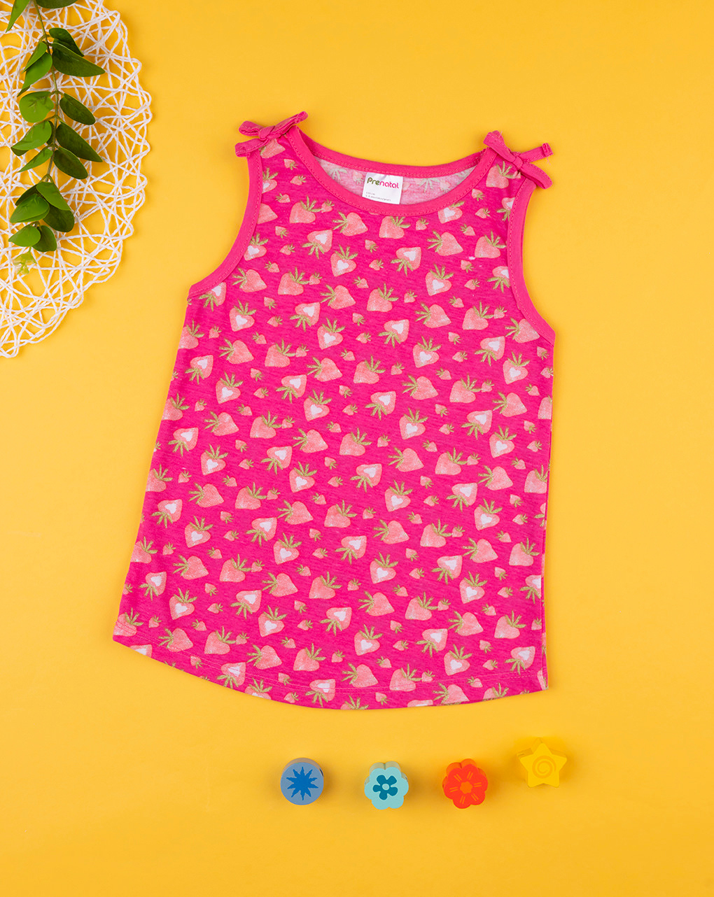 παιδική μπλούζα φούξια με φράουλες για κορίτσι - Prénatal
