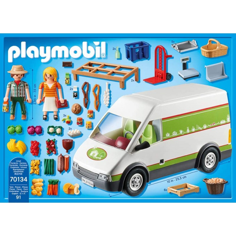 Playmobil country toy mobile farmers market van 70134 - Playmobil, Playmobil Country