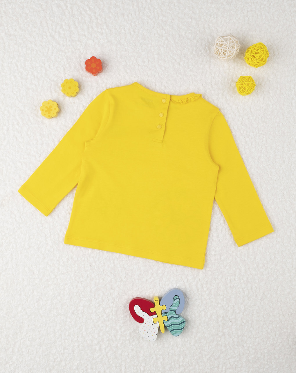 μπλούζα κίτρινη με στάμπες μαργαρίτες για κορίτσι - Prénatal