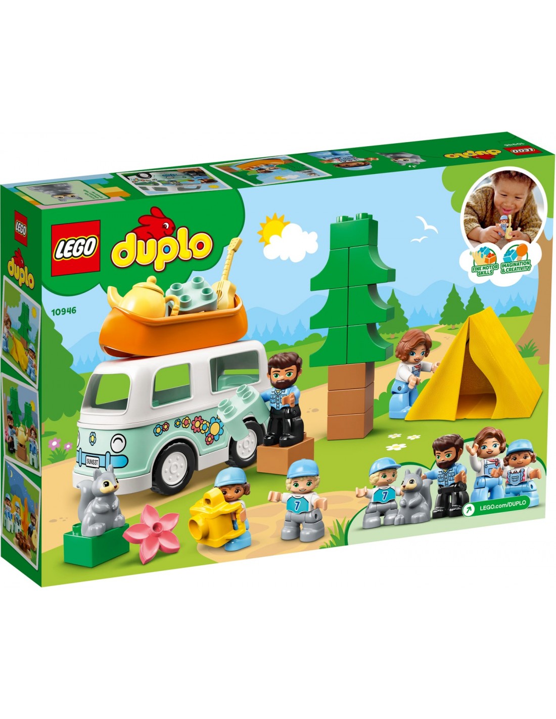 Lego duplo town οικογενειακή περιπέτεια με τροχόσπιτο  10946 - Lego, LEGO DUPLO