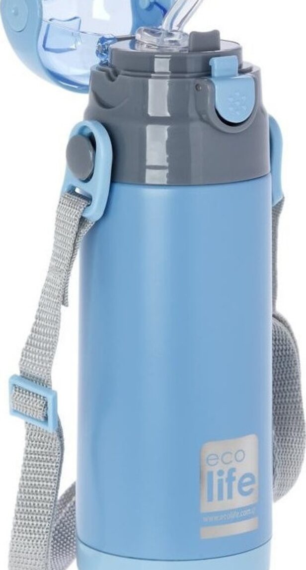 Ecolife ανοξείδωτο παγούρι kids thermos 400ml-μπλε - Ecolife