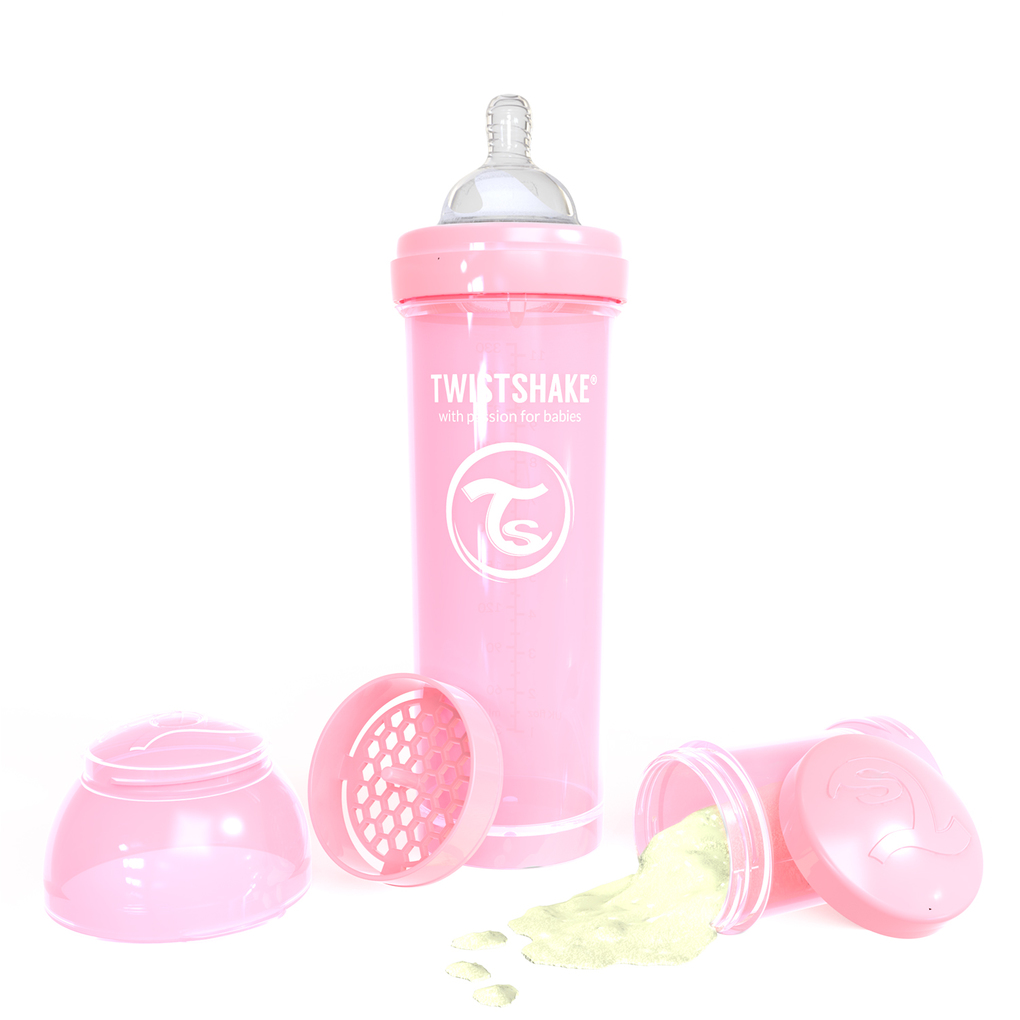 Twistshake μπιμπερό κατά των κολικών 330ml pastel pink - Twistshake