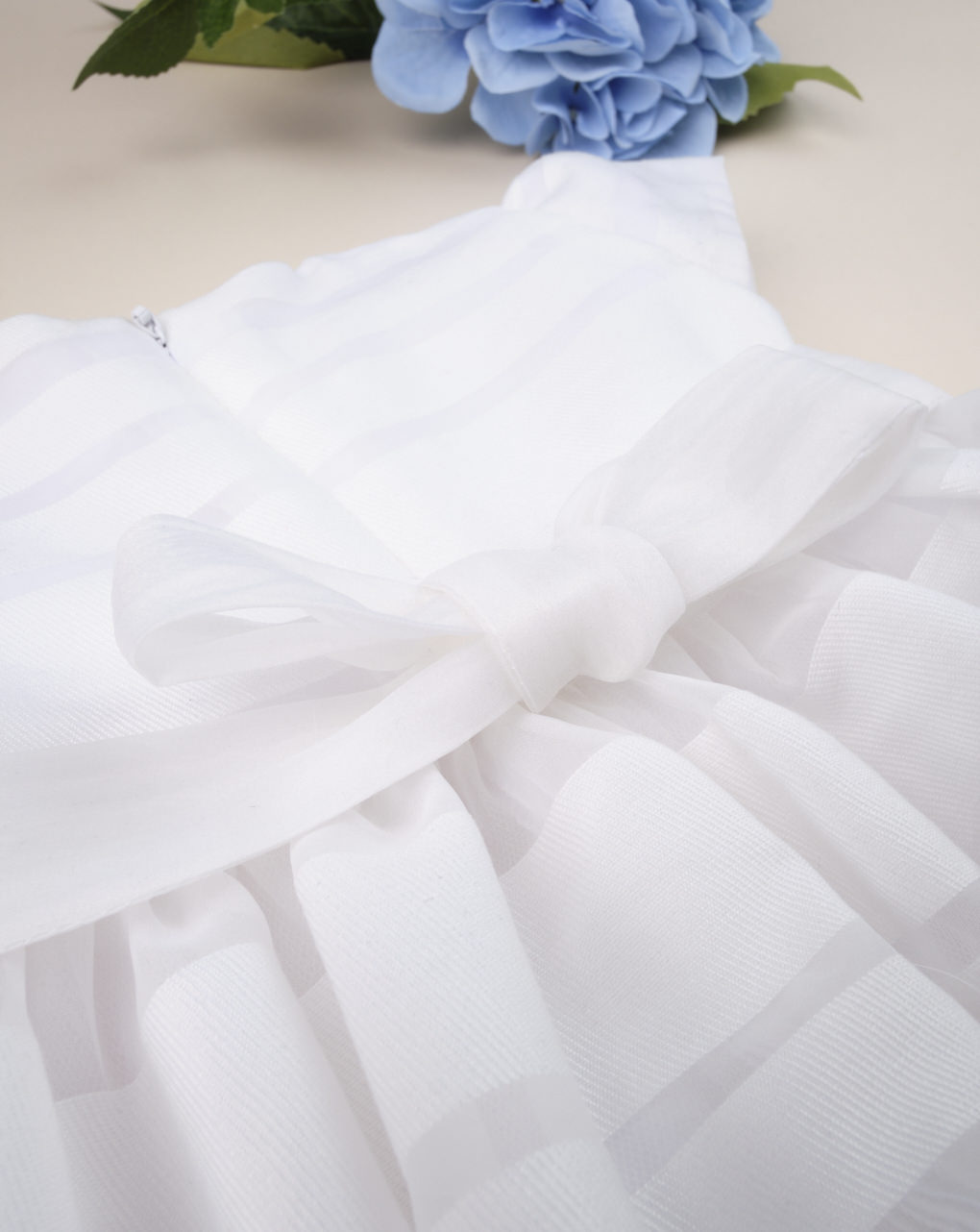 φόρεμα λευκό με τούλι για κορίτσι 650978 - Prénatal