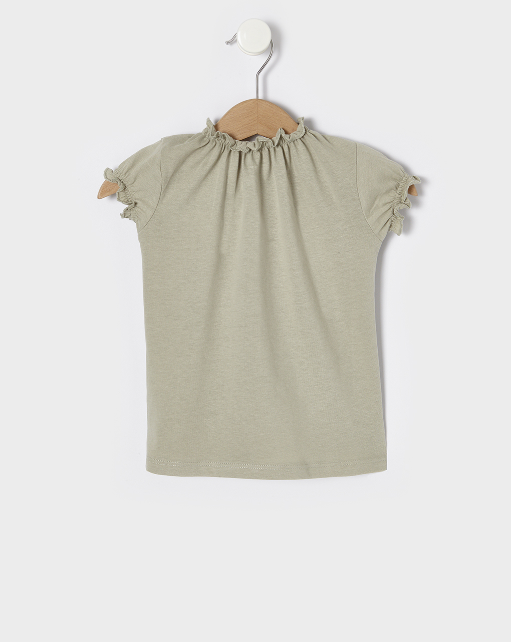 T-shirt basic ανοιχτό πράσινο για κορίτσι - Prénatal
