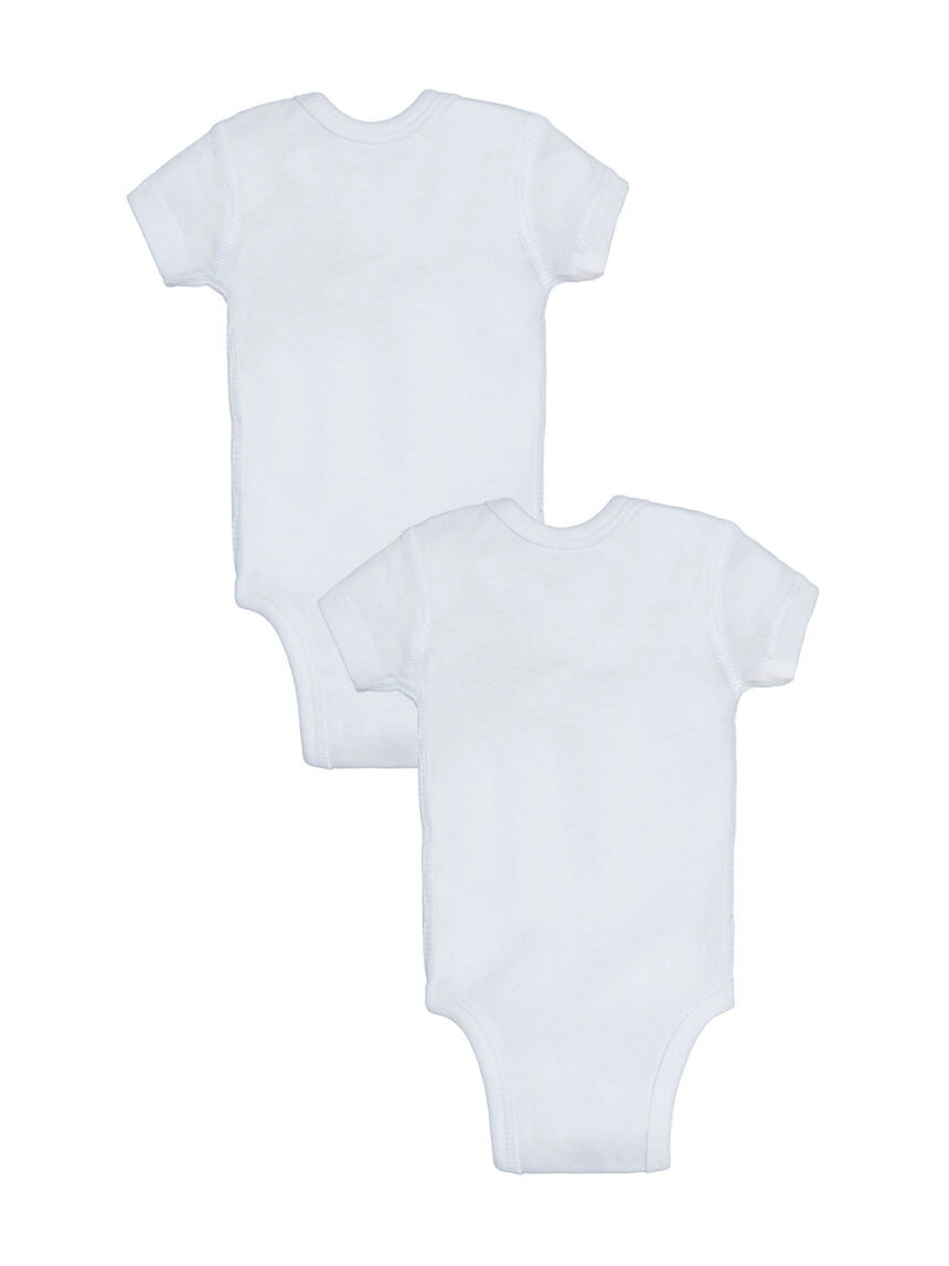 βρεφικά κορμάκια λευκά πακέτο x2 για πρόωρα μωρά - Prénatal