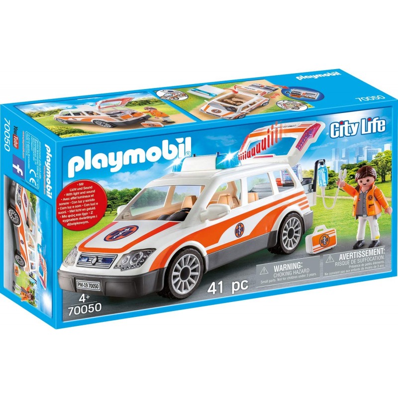 Playmobil city life όχημα πρώτων βοηθειών 70050