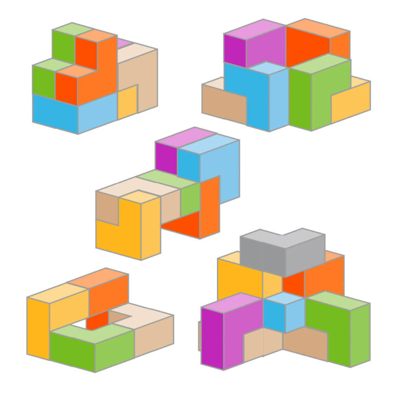 Iwood 3d cube blocks z1026j - iwood