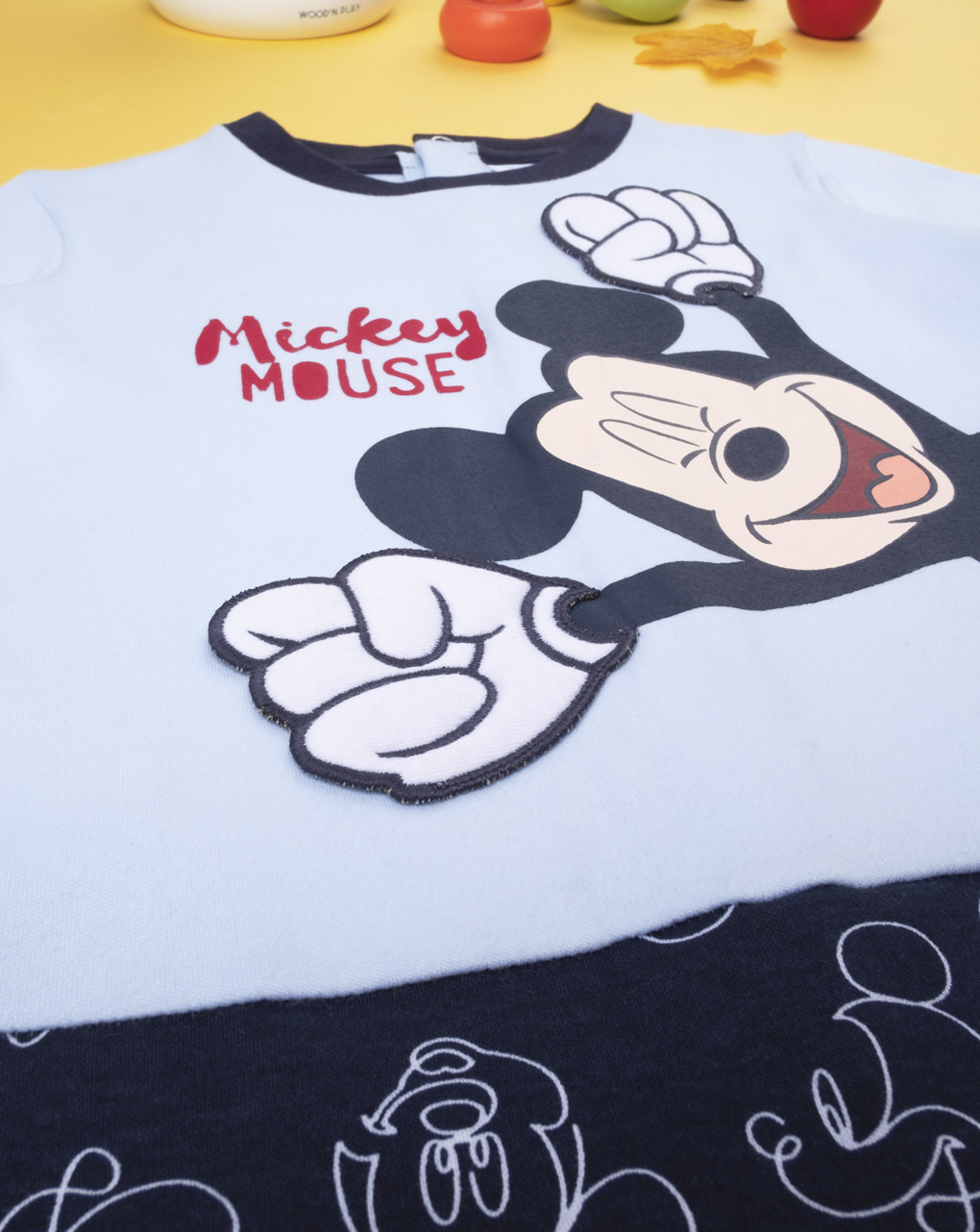 πιτζάμα ολόσωμη σκούρο μπλε με τον mickey για αγόρι - Prénatal