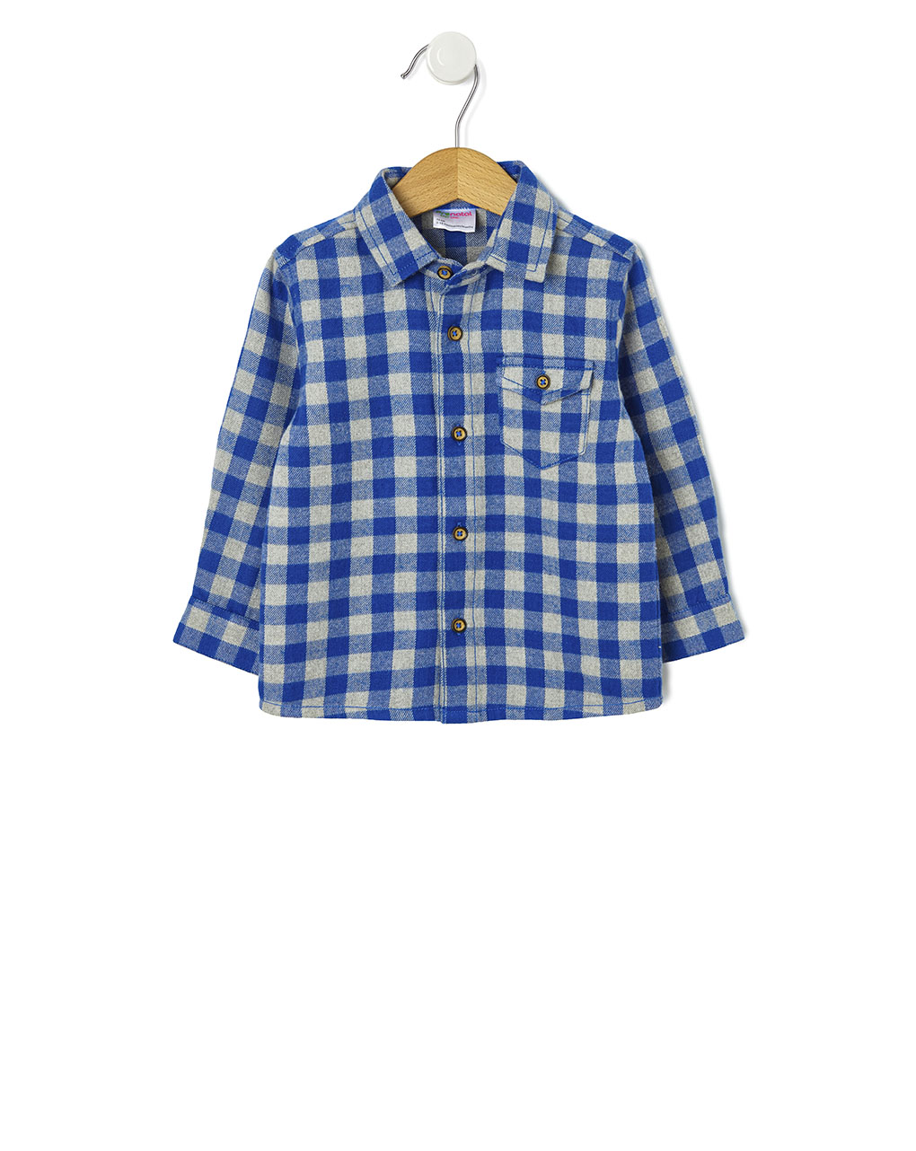 πουκάμισο καρό μπλε για αγόρι 656403 - Prénatal