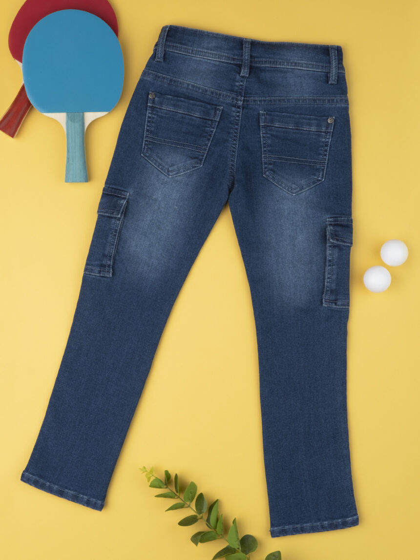 παντελόνι jeans με τσέπες στο πλάι μεγ.8-9/9-10 ετών για αγόρι - Prénatal