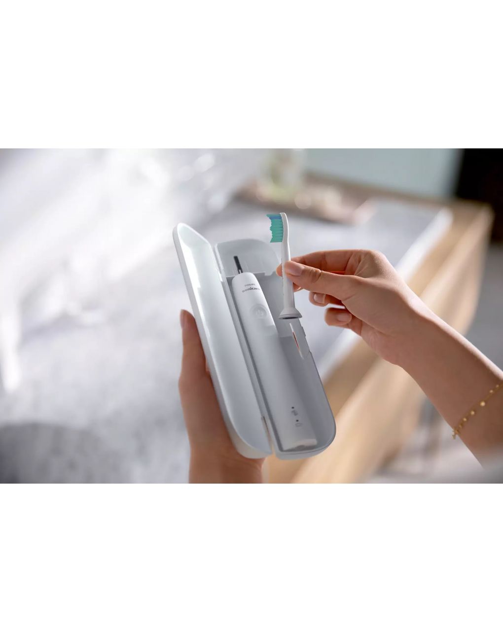 Philips sonicare ηλεκτρική οδοντόβουρτσα  3100 series hx3671/13 white - Philips Sonicare