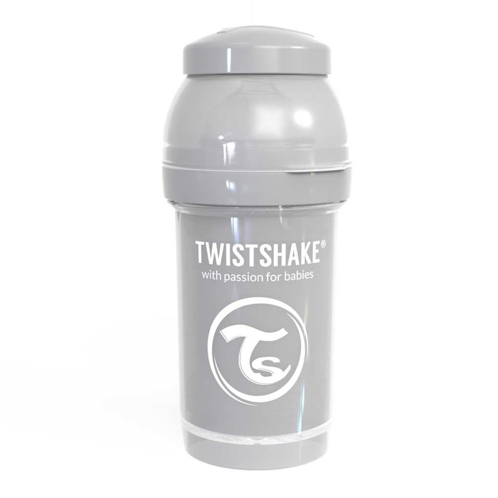 Twistshake μπιμπερό κατά των κολικών 180 ml pastel grey - Twistshake