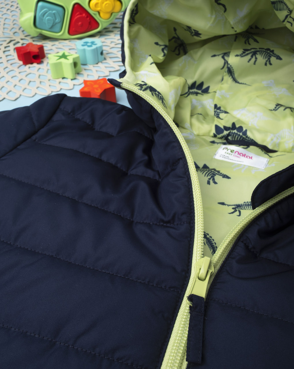παιδικό μπουφάν αντιανεμικό μπλε σκούρο για αγόρι - Prénatal