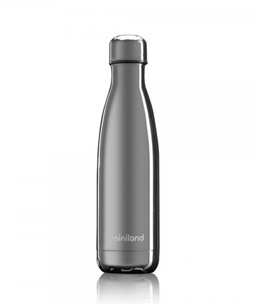 Miniland θερμός μπουκάλι deluxe silver 500ml - Miniland