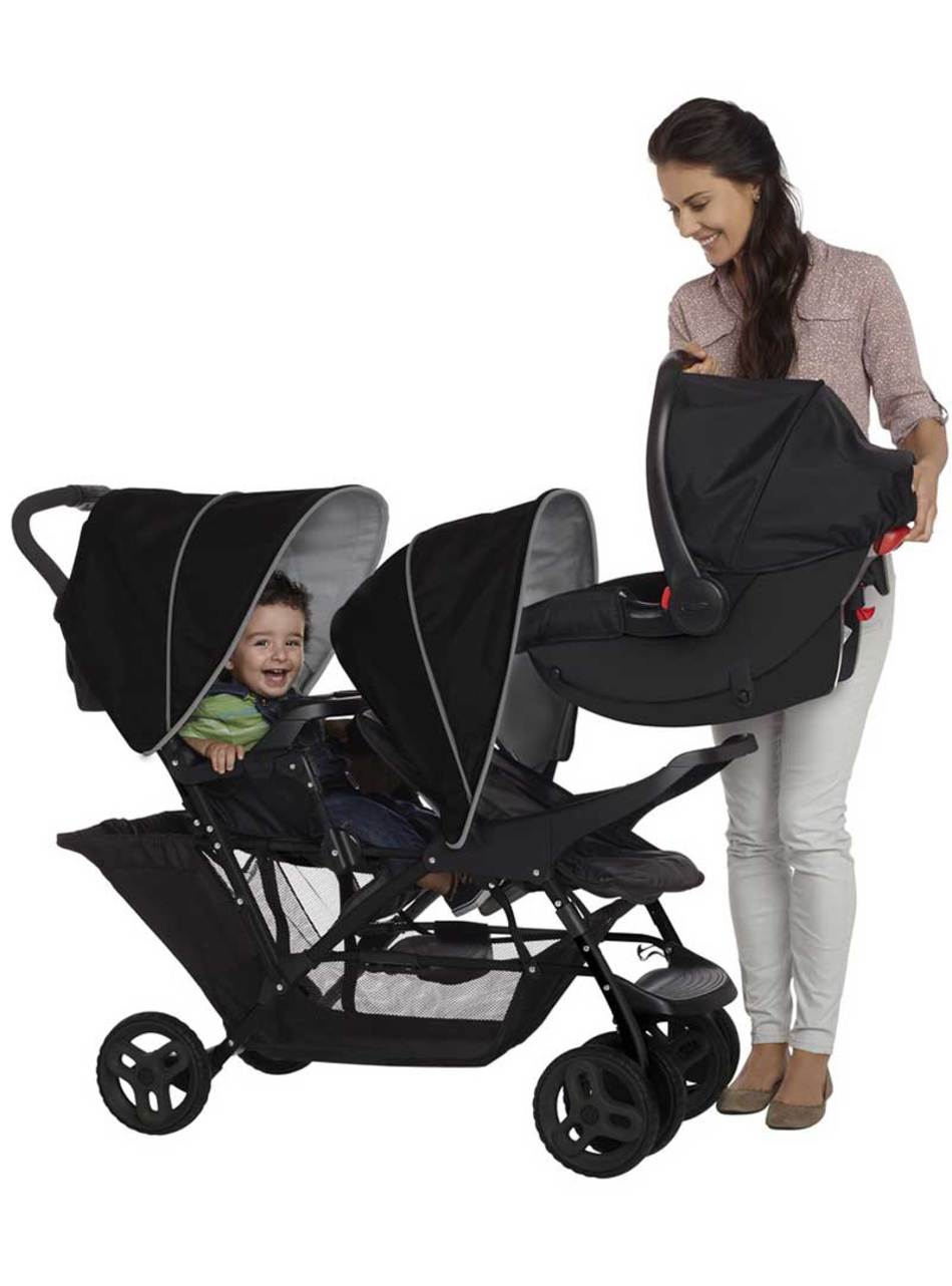 Graco καρότσι διδύμων stadium duo black grey - Graco