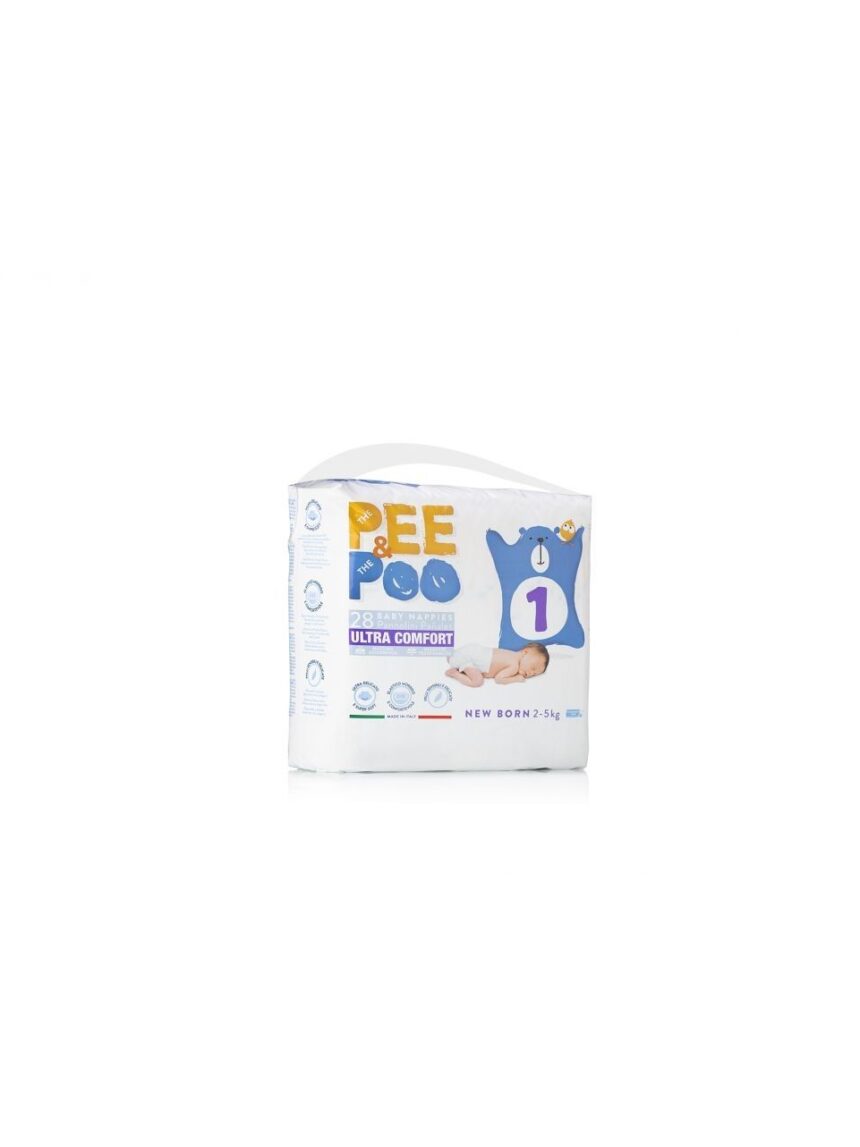 Pee&poo – πάνες μέγεθος new born 28 τμχ - The Pee & The Poo