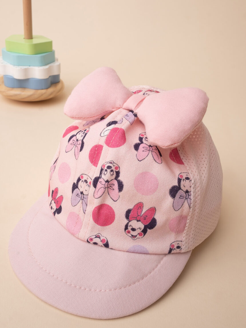 βρεφικό καπέλο ροζ με τη minnie για κορίτσι - Prénatal