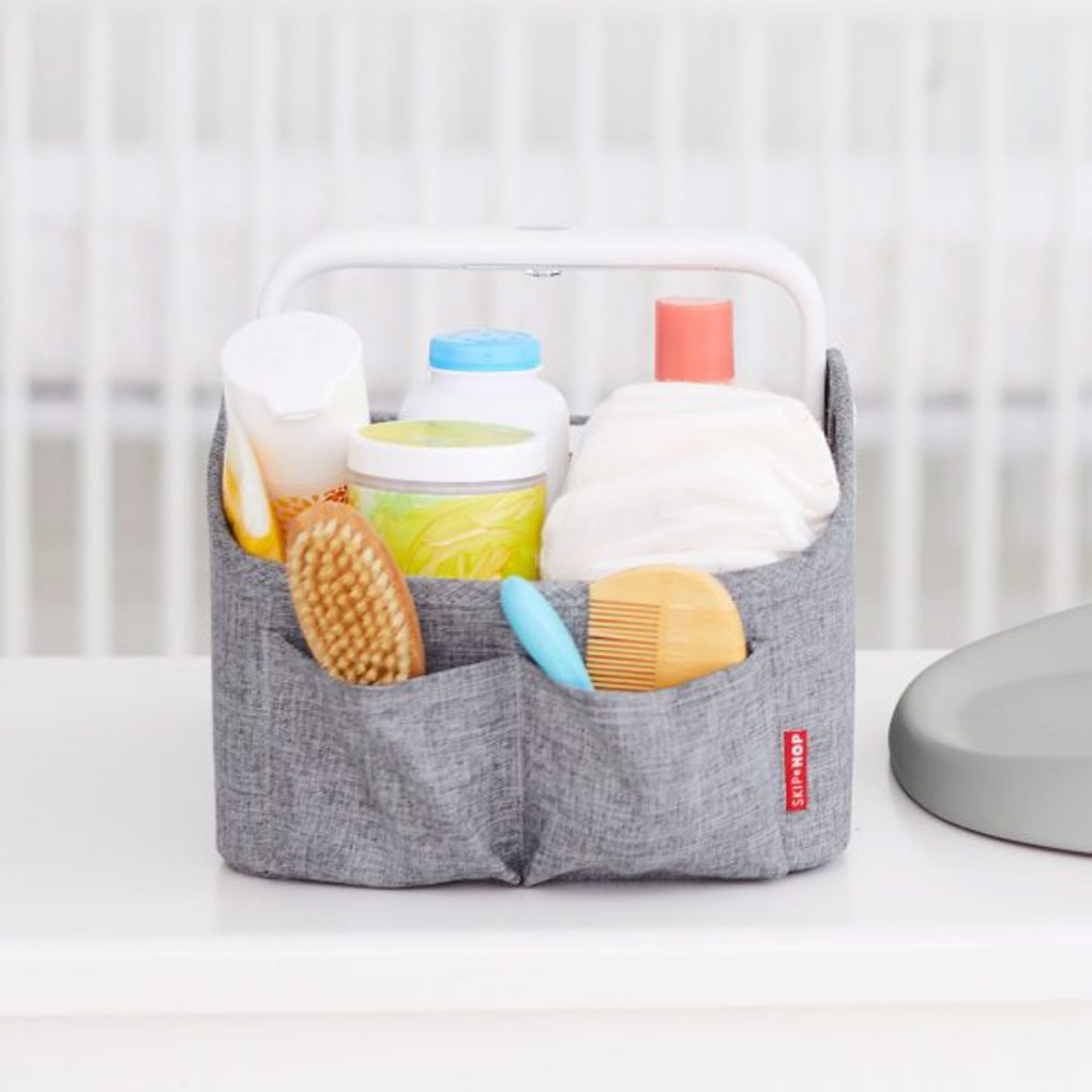 Skip hop light up diaper caddy-  heather grey - Kiddo