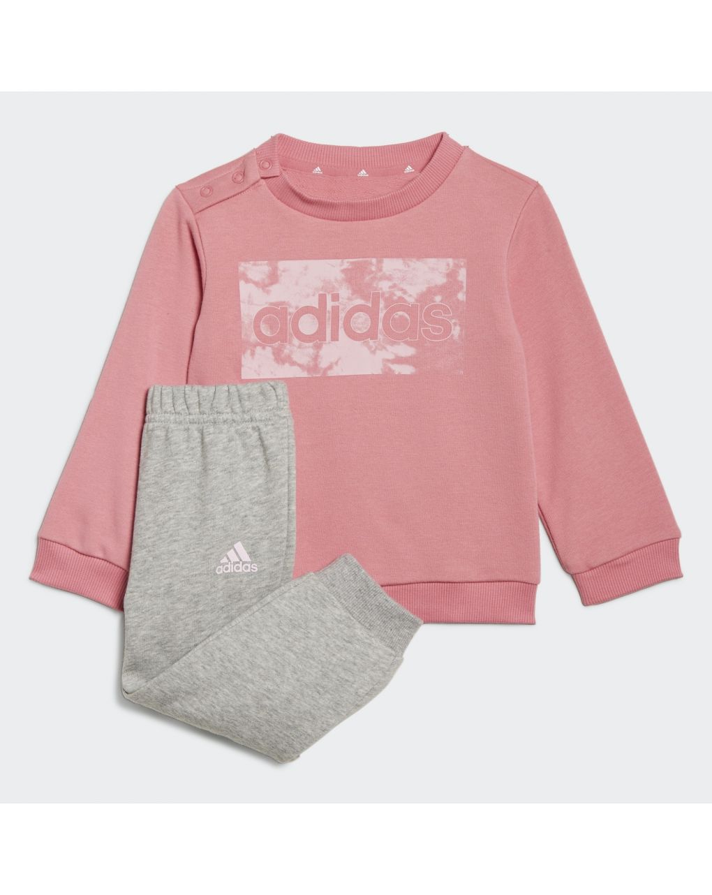 Adidas σετ φόρμας essentials ροζ/γκρι για κορίτσι gs4279 - Adidas