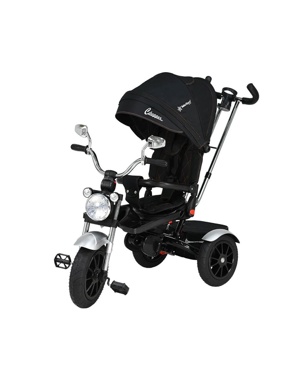 Bebe stars ποδηλατάκι τρίκυκλο 360° chopper 6in1 black - Bebe Stars