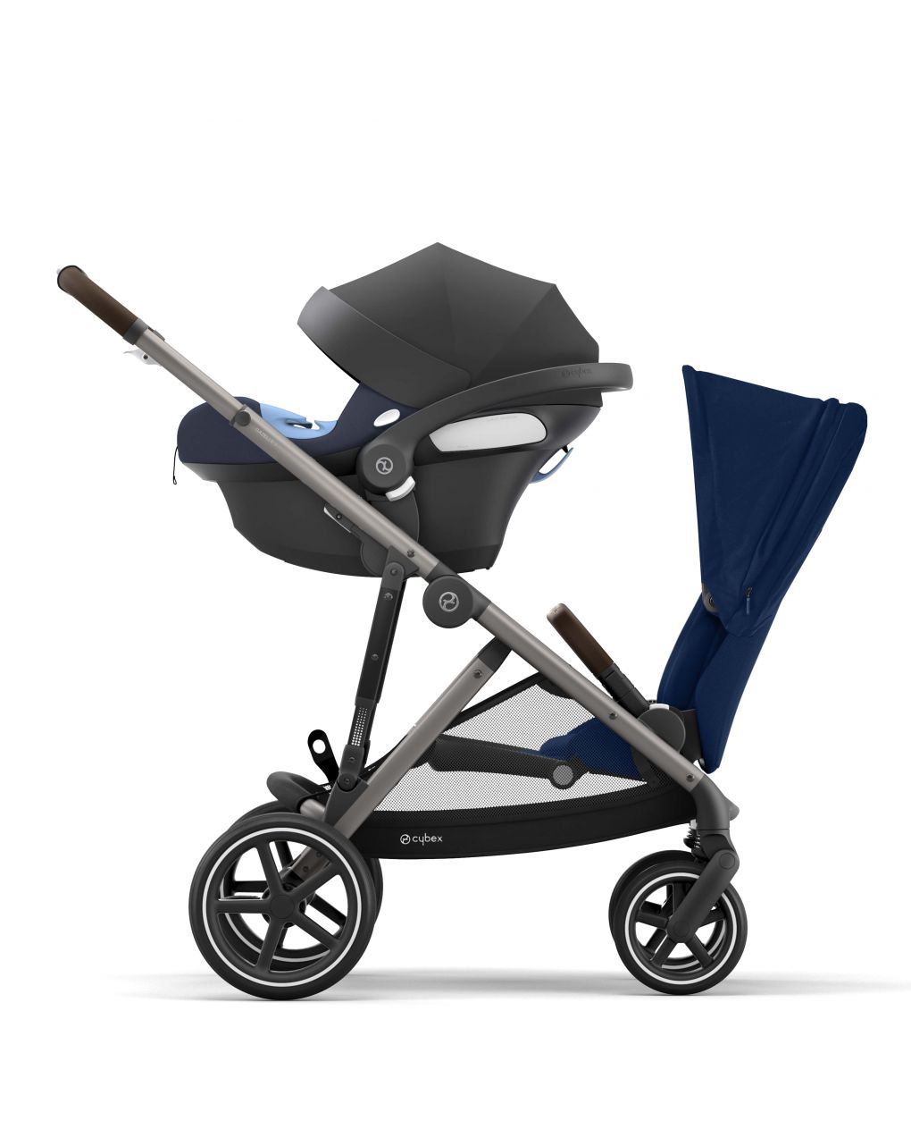 Cybex gazelle s βρεφικό καρότσι - μπλε - taupe chassis - Cybex