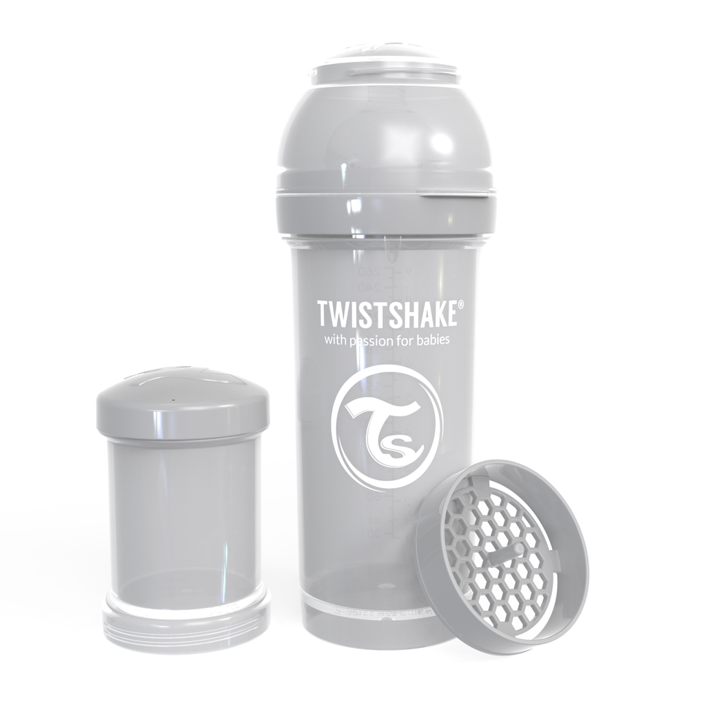 Twistshake μπιμπερό κατά των κολικών 260ml pastel grey - Twistshake