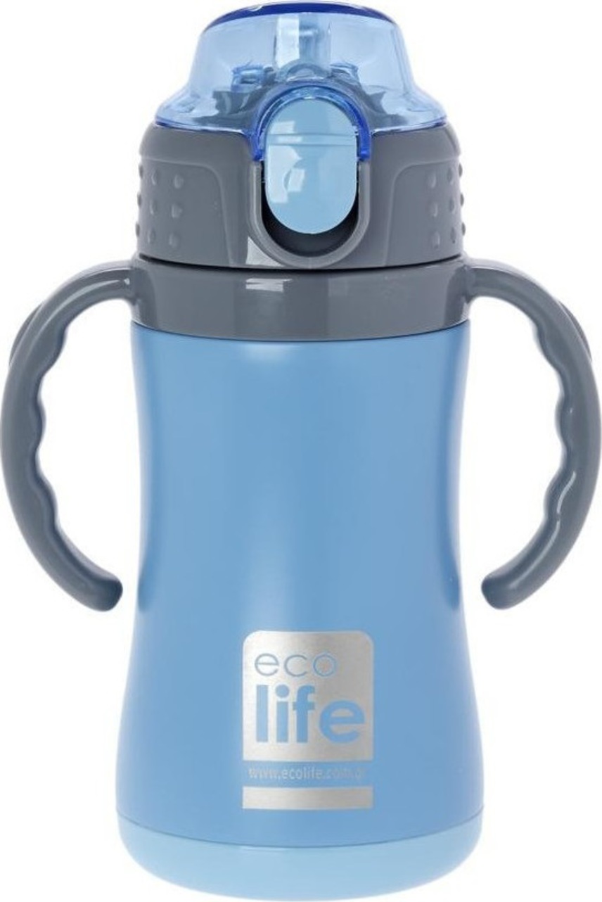 Ecolife ανοξείδωτο παγούρι kids thermos small 300ml-μπλε