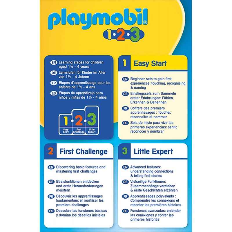 Playmobil 1.2.3 εργάτης οικοδομών με καρότσι 70409 - Playmobil, Playmobil 1.2.3