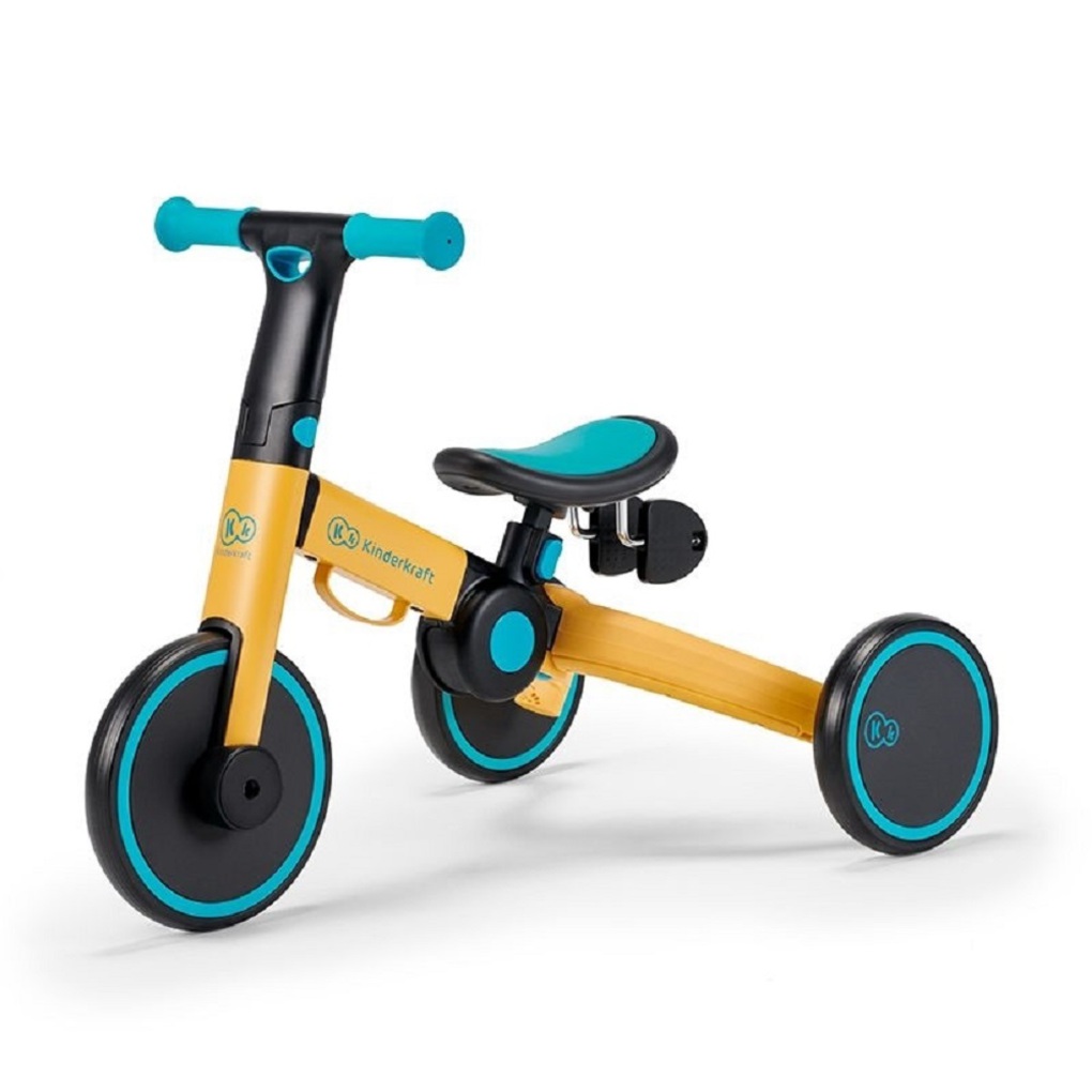 Kinderkraft πτυσόμενο τρίκυκλο ποδήλατο 4trike, primrose yellow - Kinderkraft