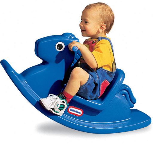 Little tikes αλογάκι κουνιστό rocking horse -primary blue 1672 - Little tikes