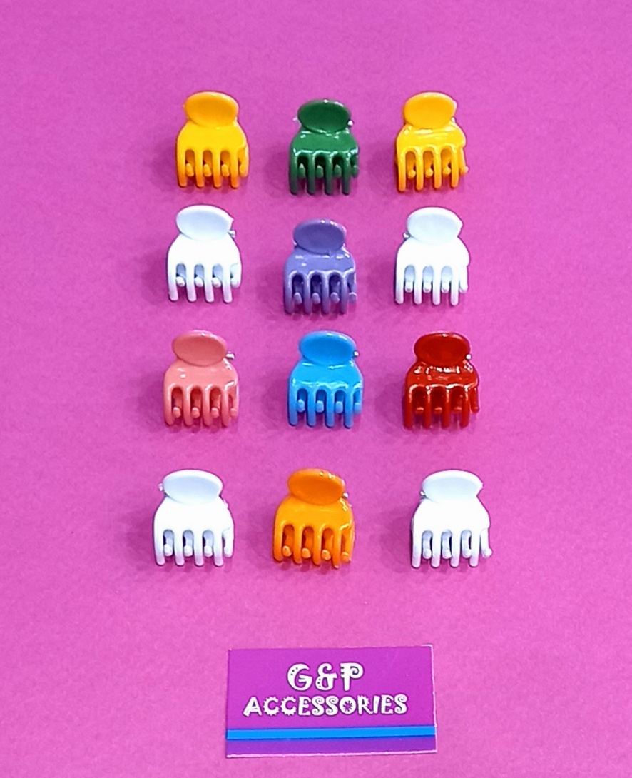 ψείρα χρωματιστή για κορίτσι σετ των 6 - 2 σχέδια - G&P Accessories