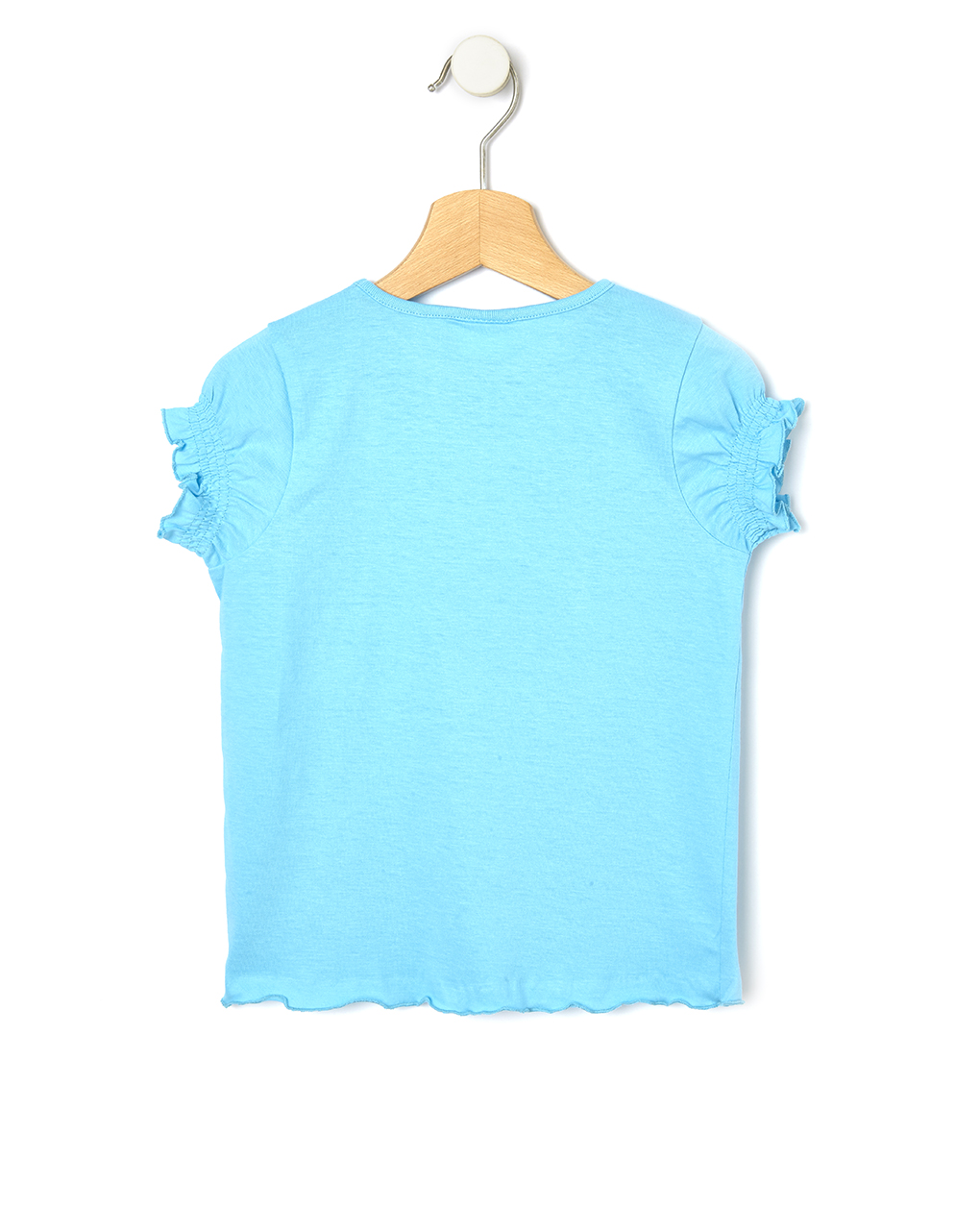 T-shirt jersey basic γαλάζιο για κορίτσι - Prénatal