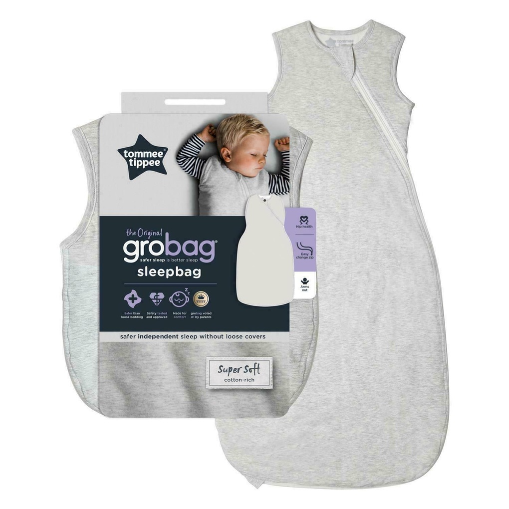 Tommee tippee grobag υπνόσακος καλοκαιρινός 0.2 tog  6-18 μηνών grey marl - Prénatal