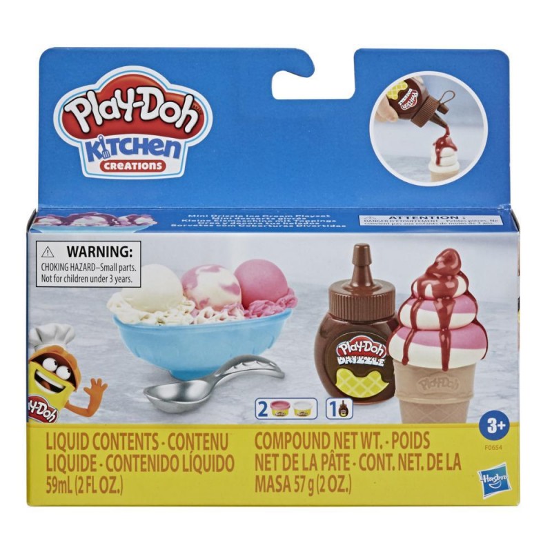 Play-doh mini drizzle ice cream playset f0654 - Play-Doh
