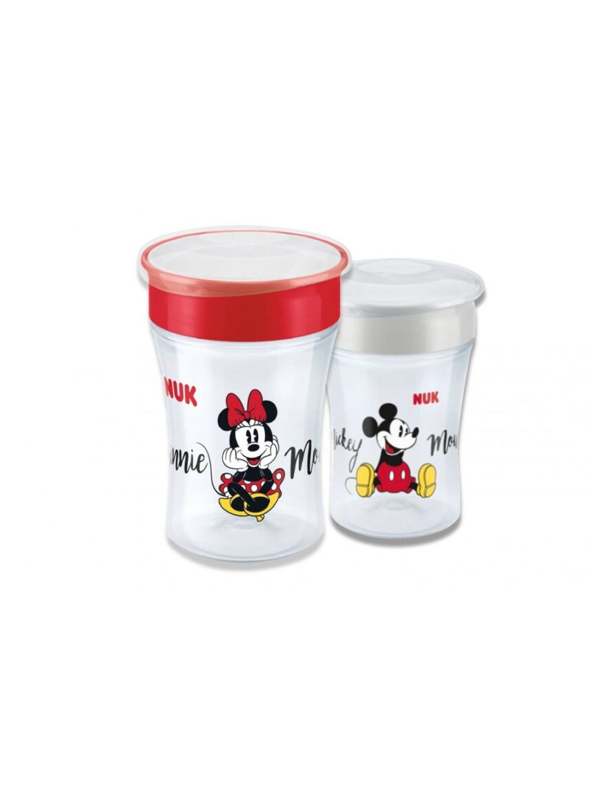 Nuk εκπαιδευτικό ποτηράκι evo magic cup mickey & minnie - Nuk