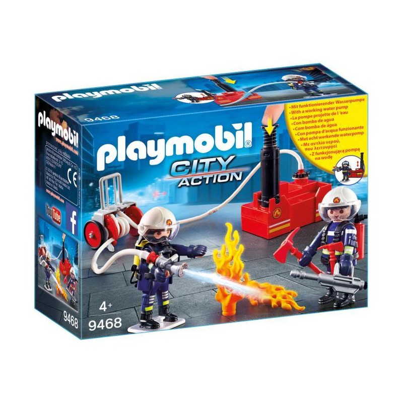 Playmobil πυροσβέστες με αντλία νερού 9468 - Playmobil, Playmobil City Action