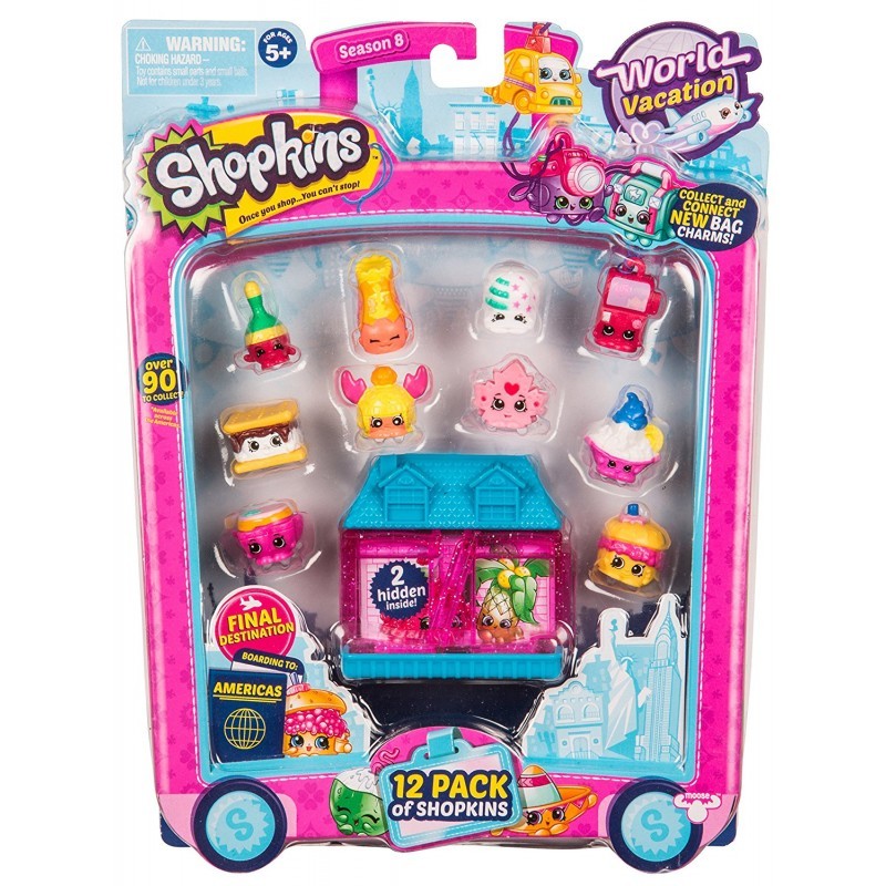 Shopkins s8 world vacation αμερική w3 - 12 ψωνάκια φατσάκια hpka1000 - Shopkins