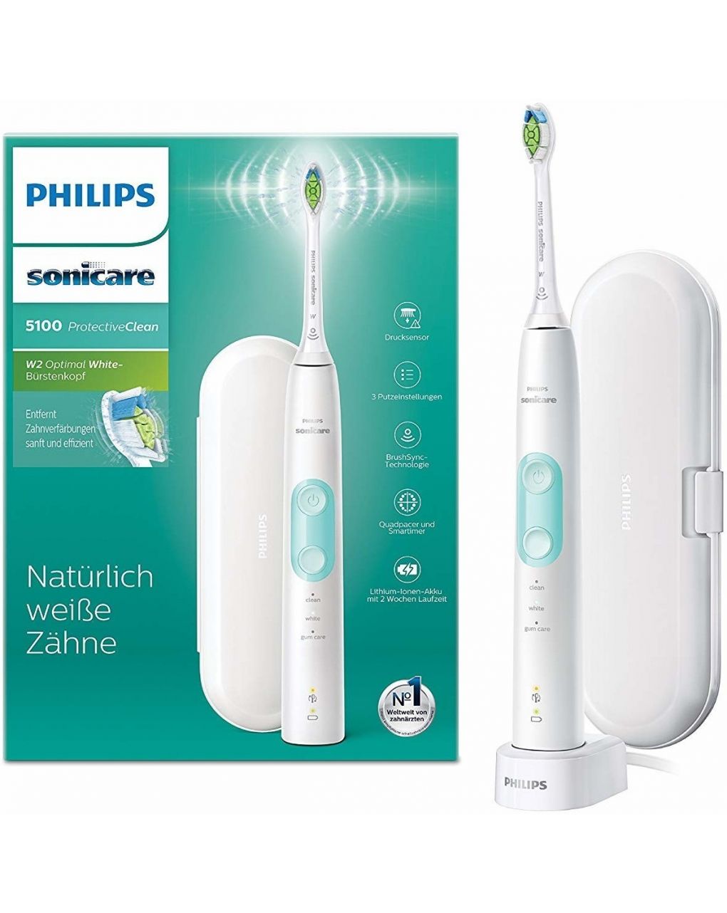 Philips sonicare ηλεκτρική οδοντόβουρτσα  protective clean 5100 hx6857/28 - Philips Sonicare