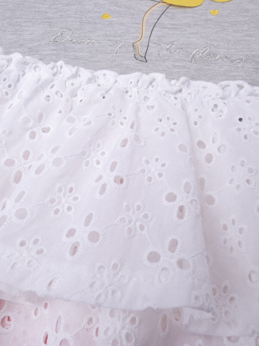 παιδικό φόρεμα γκρι με νεράιδα για κορίτσι - Prénatal