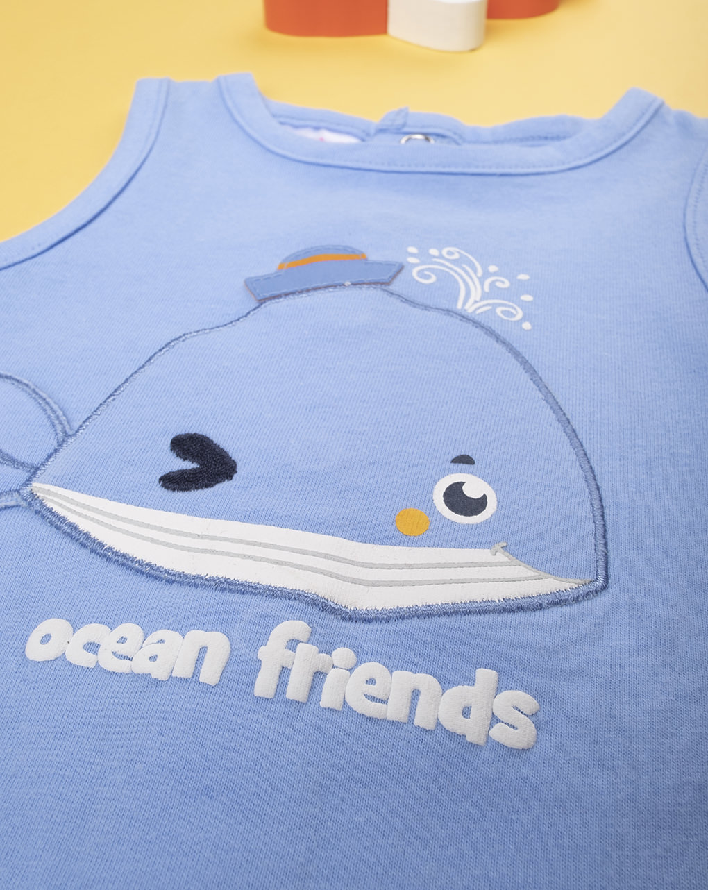 βρεφικό σετ t-shirt και σαλοπέτα με φάλαινα για αγόρι - Prénatal