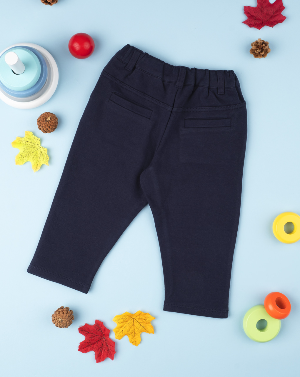 παντελόνι βαμβακερό μπλε για αγόρι - Prénatal
