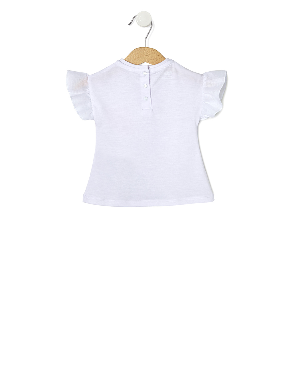 T-shirt λευκό elegant με στάμπα τουλίπες για κορίτσι - Prénatal