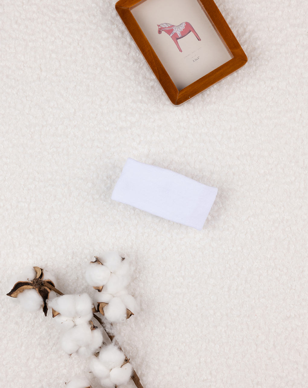 βρεφική κορδέλα μαλλιών λευκή με πεταλούδα για κορίτσι - Prénatal