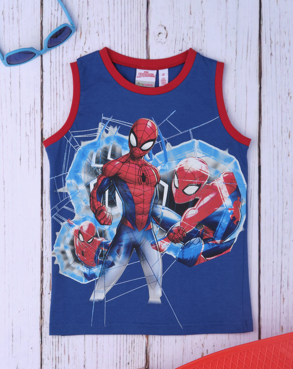 αμάνικο μπλουζάκι jersey με στάμπα spiderman για αγόρι - Prénatal