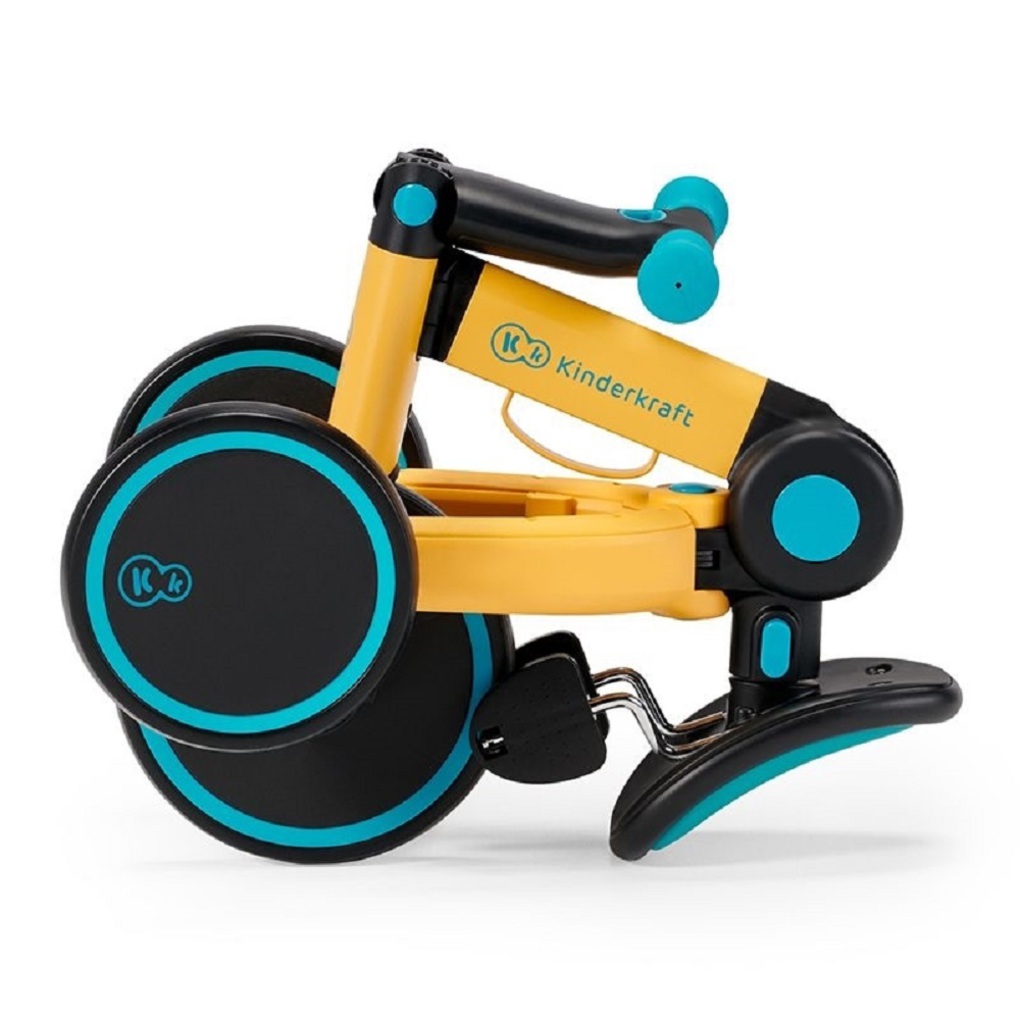 Kinderkraft πτυσόμενο τρίκυκλο ποδήλατο 4trike, primrose yellow - Kinderkraft