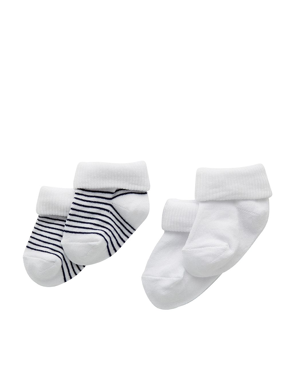 κάλτσες βαμβακερές ριγέ πακέτο χ2 unisex - Prénatal
