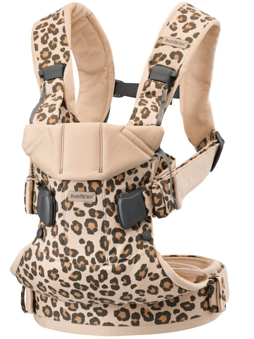 Babybjorn μάρσιπος one cotton, beige leopard - Baby Bjorn